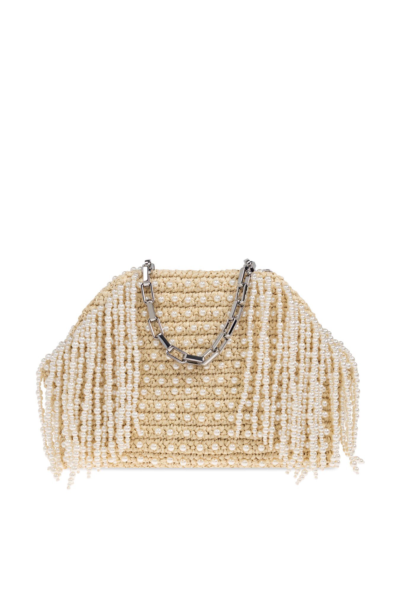 Cream Shoulder bag with pearls Self-Portrait - Vitkac AS